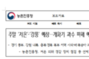 주말 ‘저온’·‘강풍’ 예상…개화기 과수 피해 예방 조치 당부