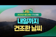 모레 비 내리기 전까지 건조한 날씨, 산불 조심! (25년 4월 29일 17시 기준)